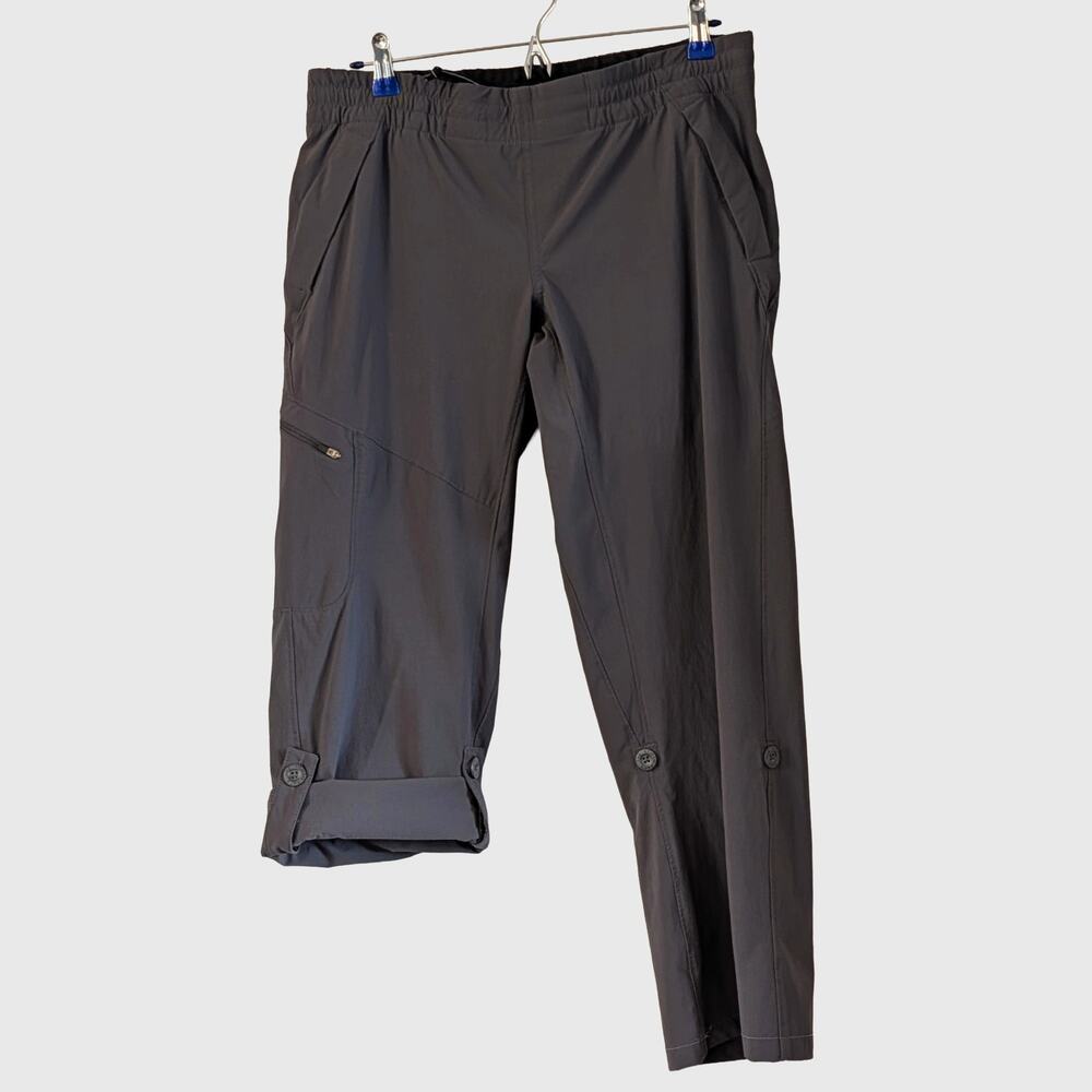 The North Face Women's Hiking Pants S Gray Roll Up Convertible Gorpcore Pull On